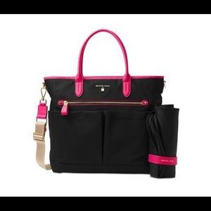 Michael Kors Large Kelsey Diaper Bag (Ultra Pink)